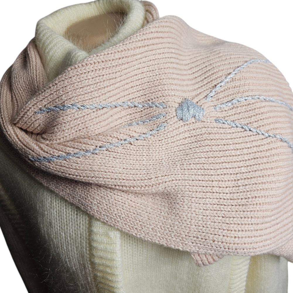 NWT Karl Lagerfeld Pink Infinity Scarf